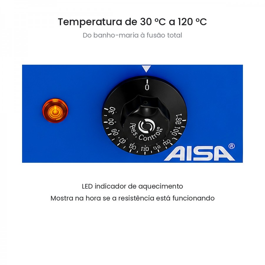 Derretedor Banho Maria 3 Cubas 2,5L